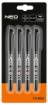 Construction marker, black, permanent, waterproof, oil-based, 4 pieces