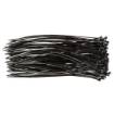 Cable ties 2.5 x 200 mm, black, 100 pcs