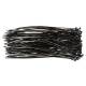 Cable ties 2.5 x 200 mm, black, 100 pcs