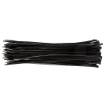 Cable ties 4.8 x 370 mm, black, 75 pcs