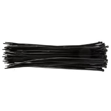 Cable ties 4.8 x 370 mm, black, 75 pcs