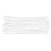 Cable ties 2.5 x 200 mm, white, 100 pcs
