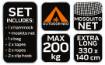 Bug-screened hammock kit, size 330 x 140 cm