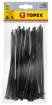 Cable ties 4.8 x 200 mm, black, 75 pcs