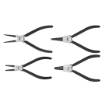 Circlip pliers set 4 pcs with plastic tray