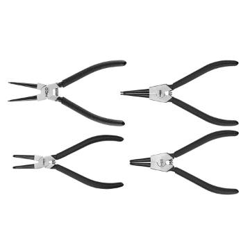 Circlip pliers set 4 pcs with plastic tray