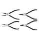 Circlip pliers set 4 pcs with plastic tray
