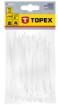 Cable ties 2.5 x 100 mm, white, 100 pcs