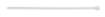 Cable ties 2.5 x 100 mm, white, 100 pcs