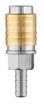 Quick coupler for compressor for hose f 8mm