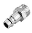 Quick coupler for compressor with connection thread out. 3/8"