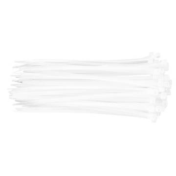 Cable ties 4.8 x 200 mm, white, 75 pcs