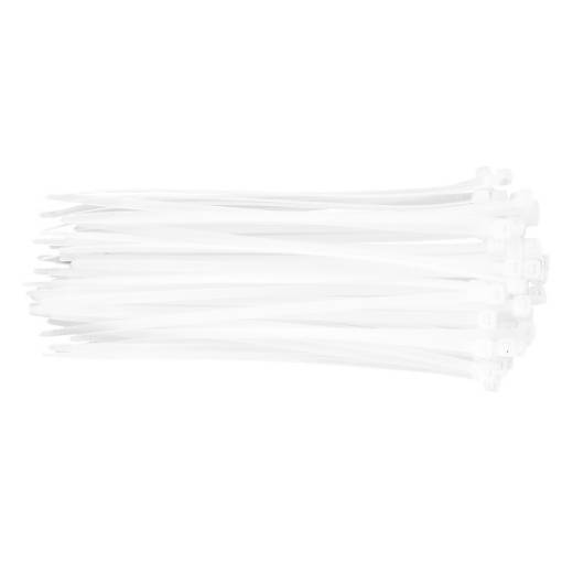 Cable ties 4.8 x 200 mm, white, 75 pcs