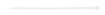 Cable ties 4.8 x 200 mm, white, 75 pcs