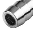 Conncetion for pressure hose f 6mm - double rest