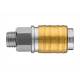 Quick coupler for compressor, male thread 1/4"