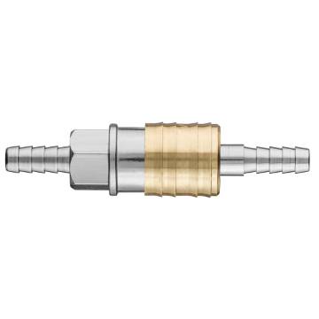 Quick coupler for compressor with connection for hose f 6mm