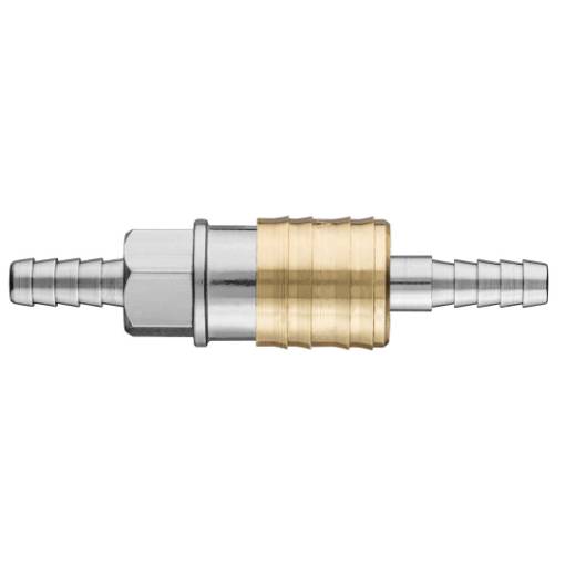 Quick coupler for compressor with connection for hose f 6mm
