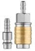 Quick coupler for compressor with connection for hose f 6mm