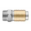 Quick coupler for compressor, male thread 1/2"