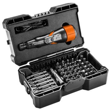 Cordless screwdriver USB-C 3.6V, Li-Ion, plastic box+accessories
