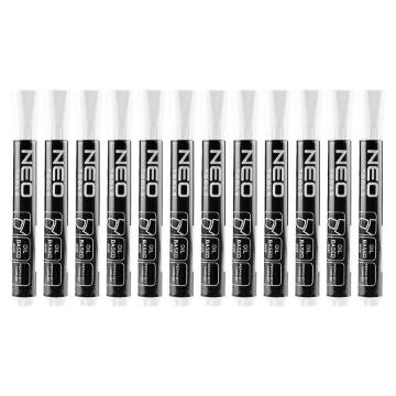 Construction marker, white, permanent, waterproof, oil-based, multiples of 12 pcs