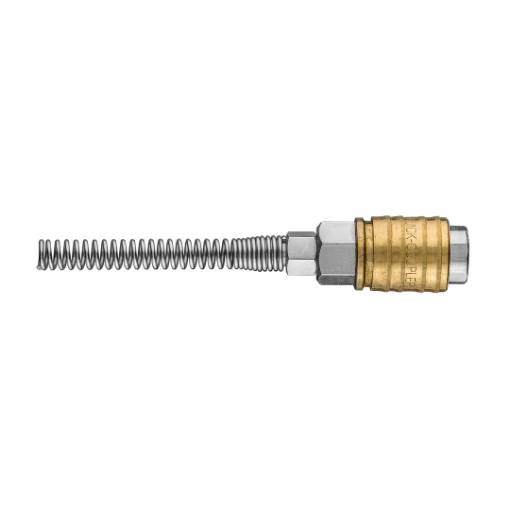 Quick coupler for compressor for hose f 4x6mm - spring