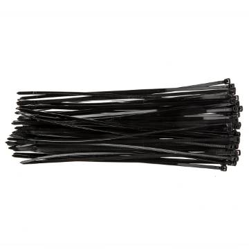 Cable ties 4.8 x 300 mm, black, 75 pcs