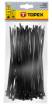 Cable ties 3.6 x 200 mm, black, 100 pcs