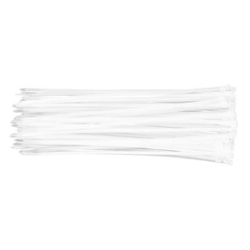 Cable ties 4.8 x 300 mm, white, 75 pcs