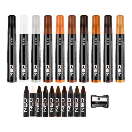 Set of furniture repair pencils 21 items