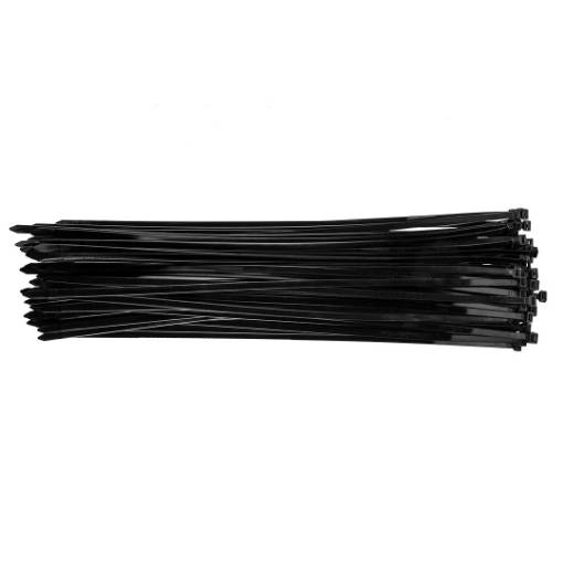 Cable ties 7.6 x 500 mm, black, 75 pcs