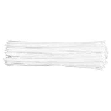 Cable ties 7.6 x 500 mm, white, 75 pcs