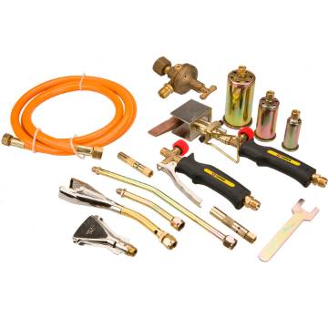 Soldering kit 28kW, 7 burners, hose 3 m, reducer of gas preasure