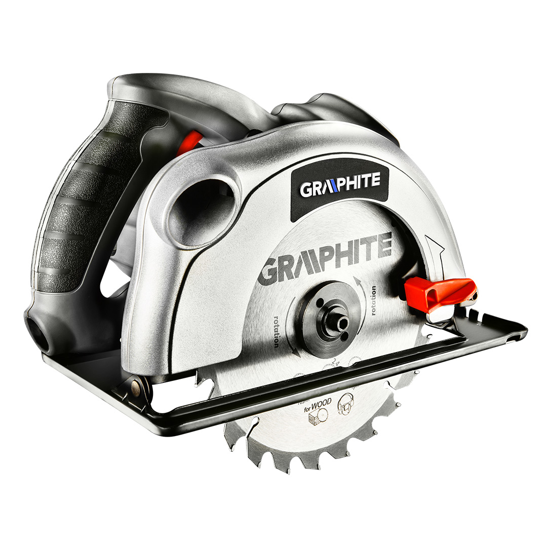 Circular saw 1200W, blade 185mm, speed 5000 r.p.m., max cuting depth 65mm in BMC