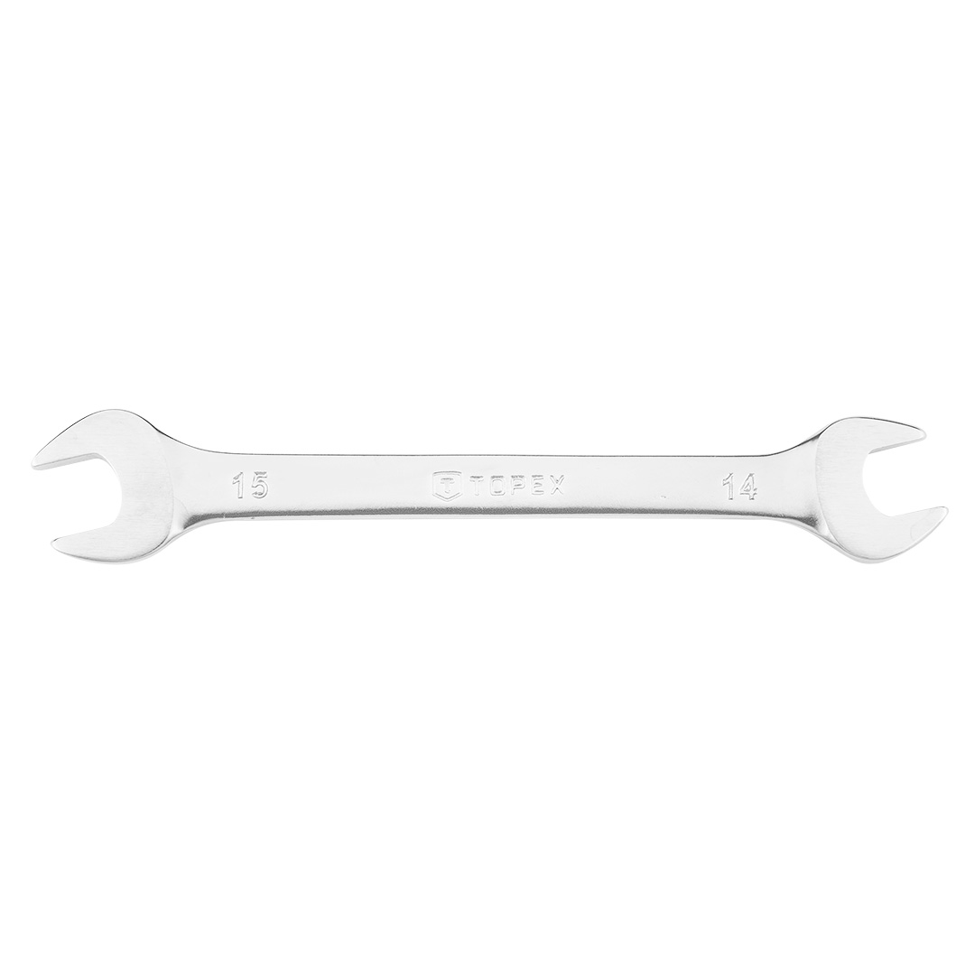 Double open end spanner 14 x 15 mm