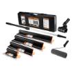 Plastering spatula set, telescopic stick, adapter, smoothing roller, packed in case