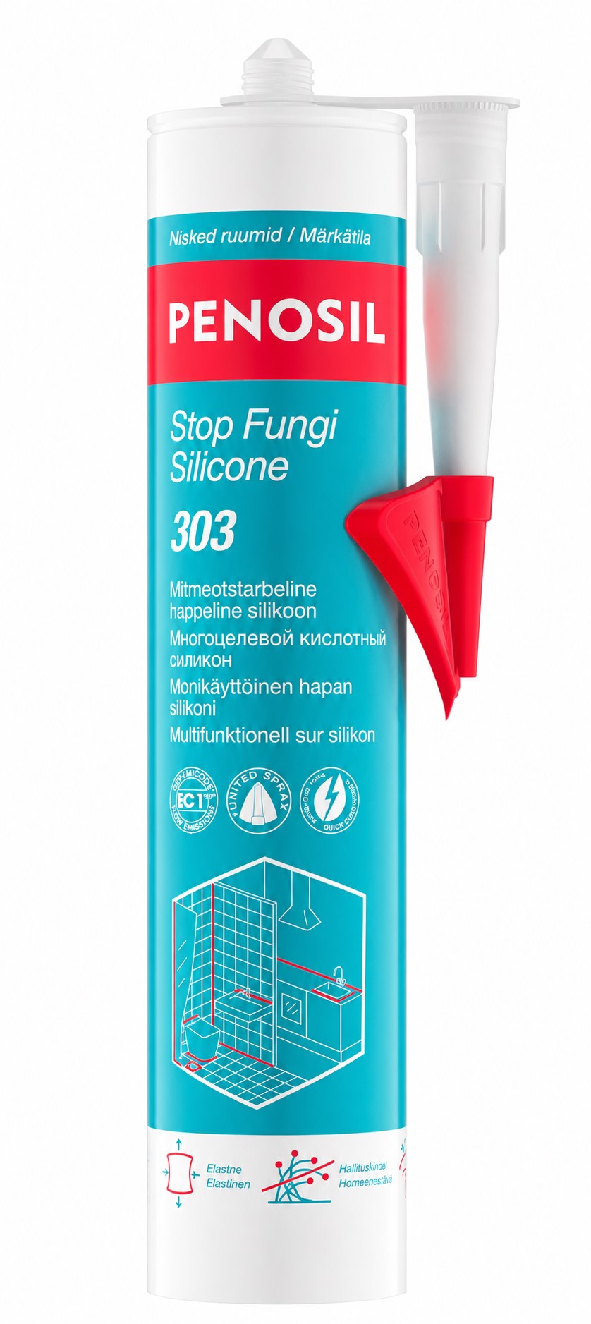 Penosil Stop Fungi 310ml hallituskindel silikoon läbipaistev