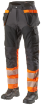 L.Brador 1074PB püksid stretš must/kollane 44