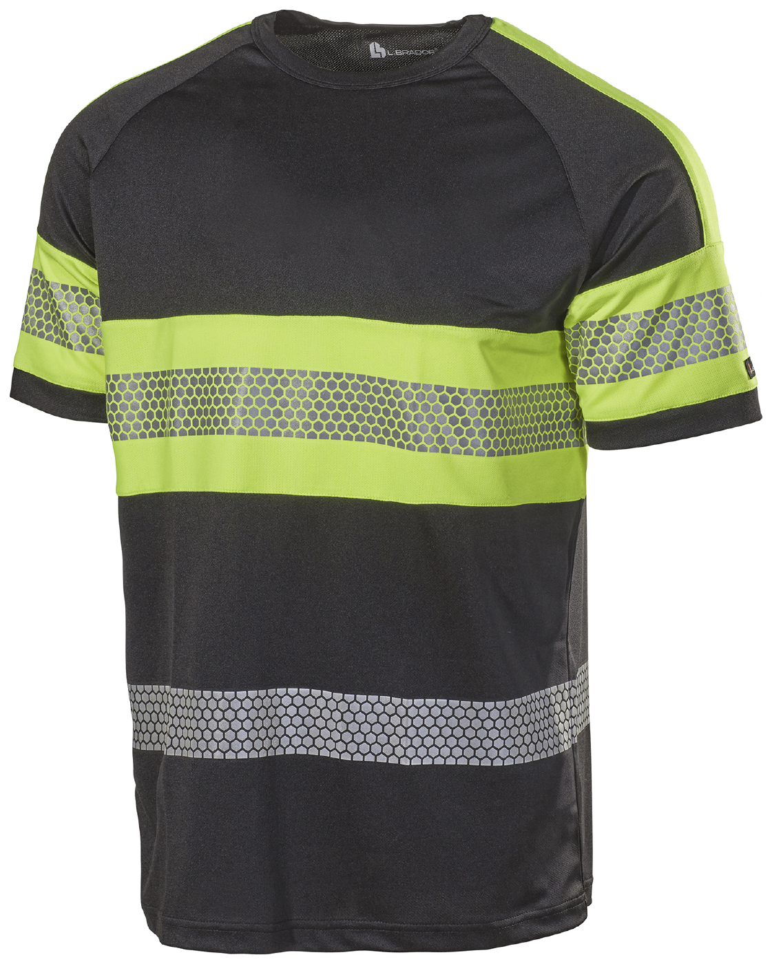L.Brador 6110P T-särk must/oranž 4XL
