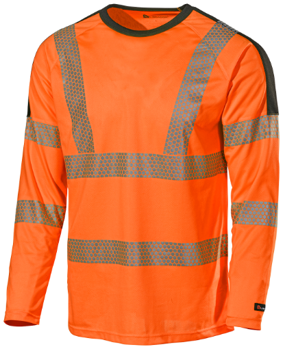 L.Brador 6121P T-särk must/oranž S
