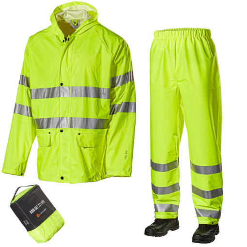 L.Brador 2211PU HI-VIS kollane vihmakomplekt XXL