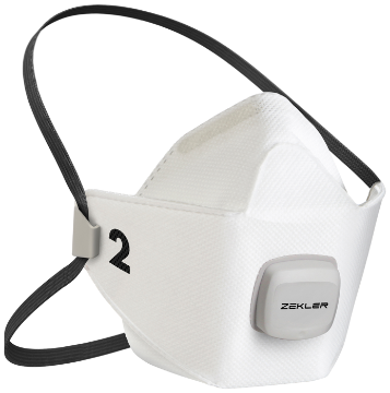 Zekler 1502V tolmumaskV FFP2V klapiga S (10)