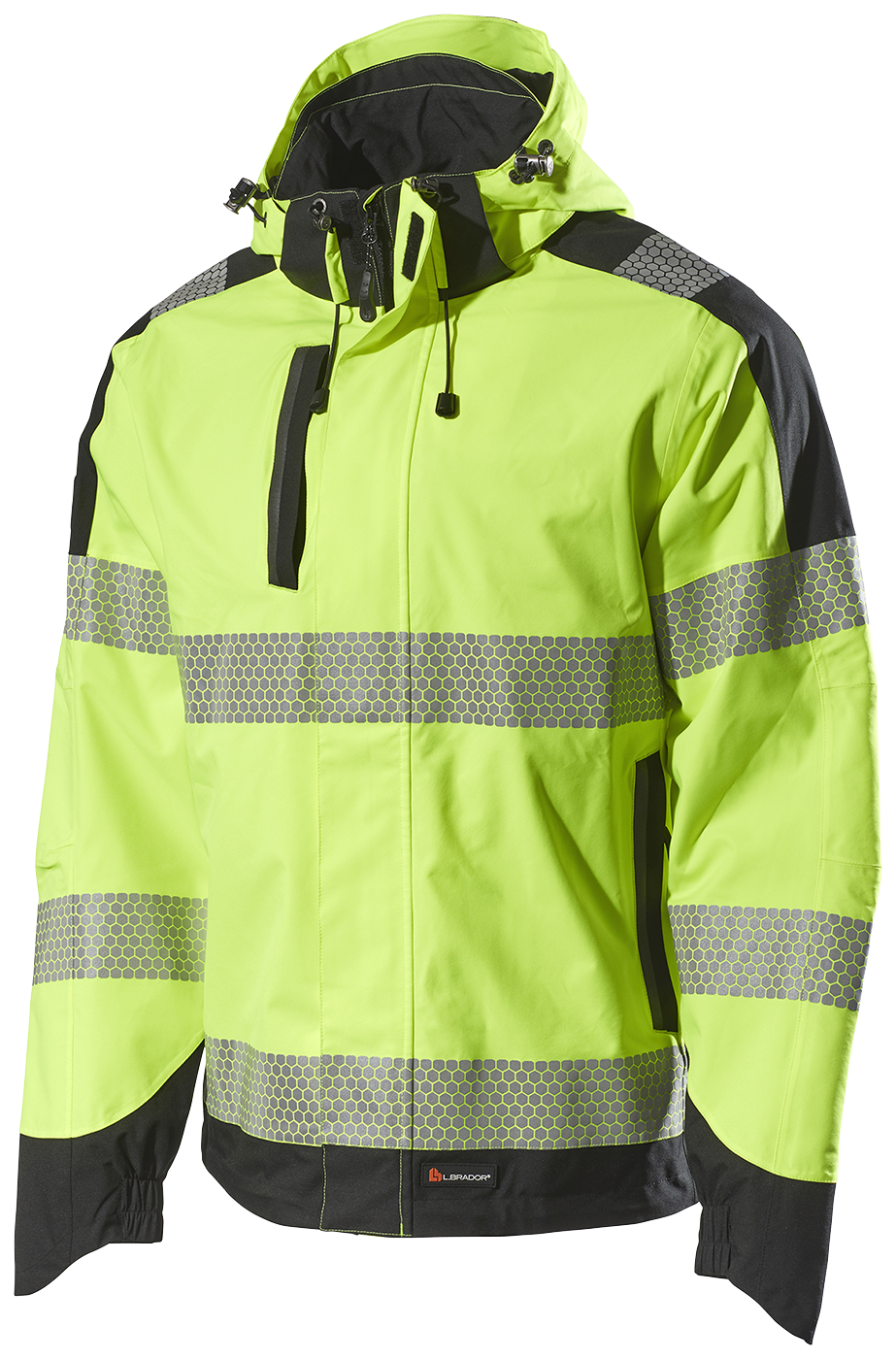 L.Brador 2221P vihma-ja tuulekindel jope Hi-vis kol S