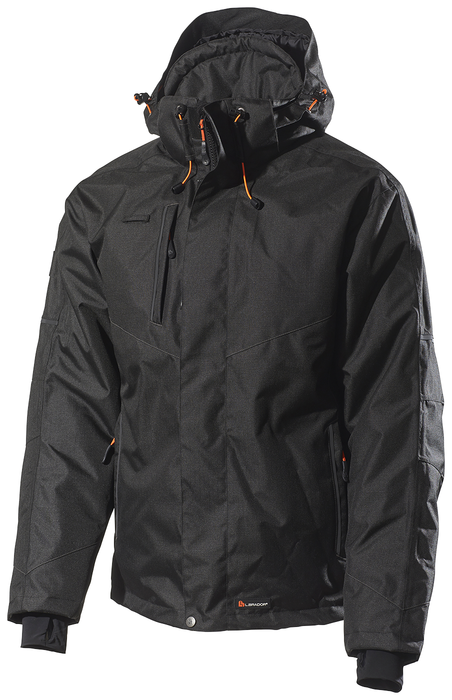 L.Brador 2120P talvejope kapuutsiga must 4XL