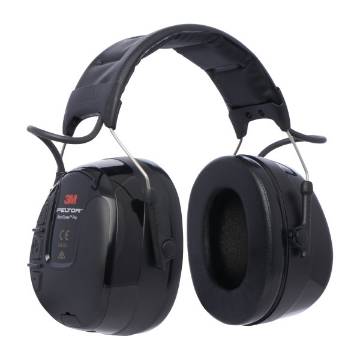 3M Peltor Worktunes HRXS220P3E Pro FM-raadio kiivrikinnitus must