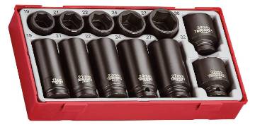 Jõupadrunikomplekt 1/2″ nelikantkinnitusega 12-osal Teng Tools TT9212
