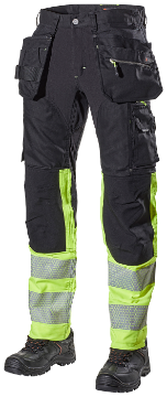 L.Brador 1071PB Aereo püksid ripptaskutega must/kollane 54