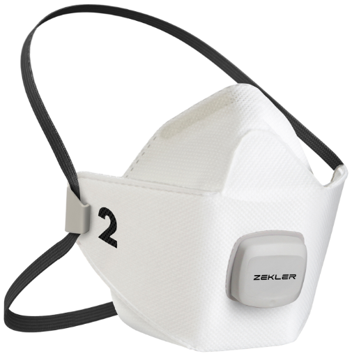 Zekler 1502V tolmumaskV FFP2V klapiga M/L (10)