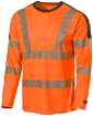 L.Brador 6121P T-särk must/oranž XL